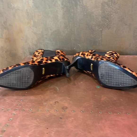 Like New Ralph Lauren leopard hair calf ankle stiletto boot - Picture 8 of 10